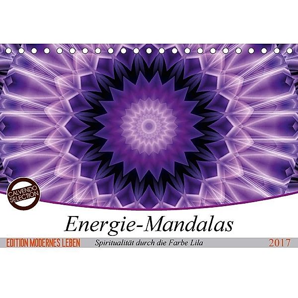 Energie - Mandalas, Spiritualität durch die Farbe Lila (Tischkalender 2017 DIN A5 quer), Christine Bässler
