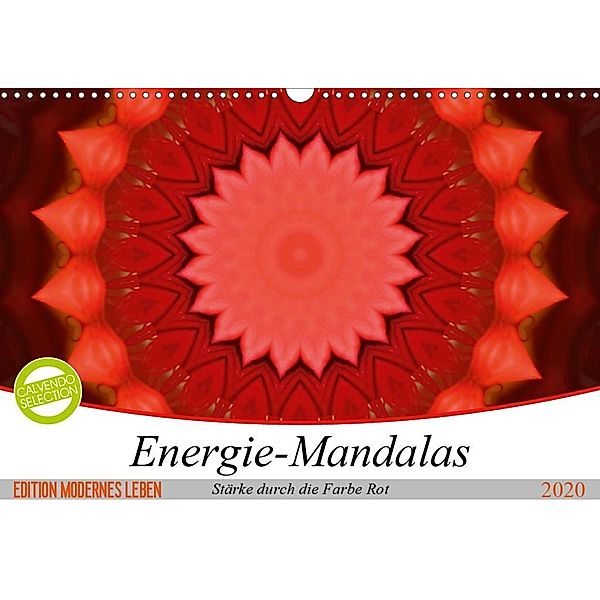 Energie-Mandalas Stärke durch die Farbe Rot (Wandkalender 2020 DIN A3 quer), Christine Bässler