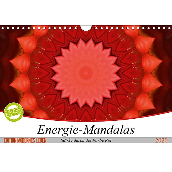 Energie-Mandalas Stärke durch die Farbe Rot (Wandkalender 2020 DIN A4 quer), Christine Bässler