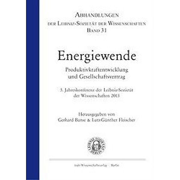 Energiewende. Produktivkraftentwicklung und Gesellschaftsver