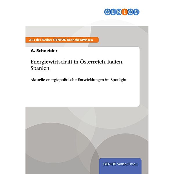 Energiewirtschaft in Österreich, Italien, Spanien, A. Schneider