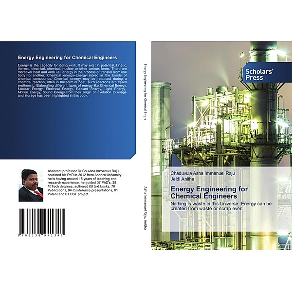 Energy Engineering for Chemical Engineers, Chaduvula Asha Immanuel Raju, Jeldi Anitha