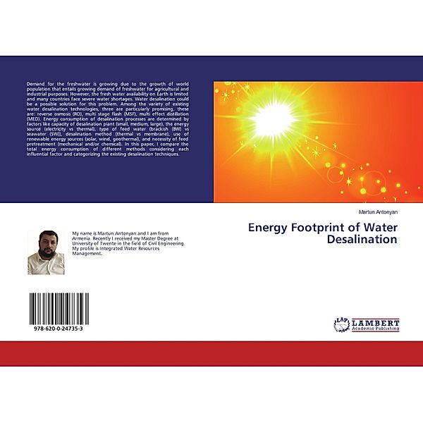 Energy Footprint of Water Desalination, Martun Antonyan