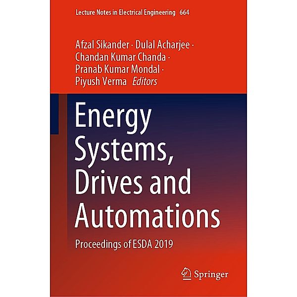 Energy Systems, Drives and Automations / Lecture Notes in Electrical Engineering Bd.664