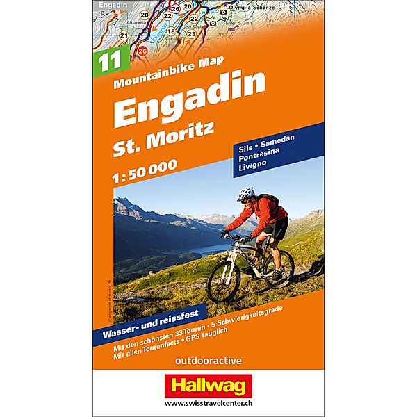 Engadin St. Moritz Nr. 11 Mountainbike-Karte 1:50 000