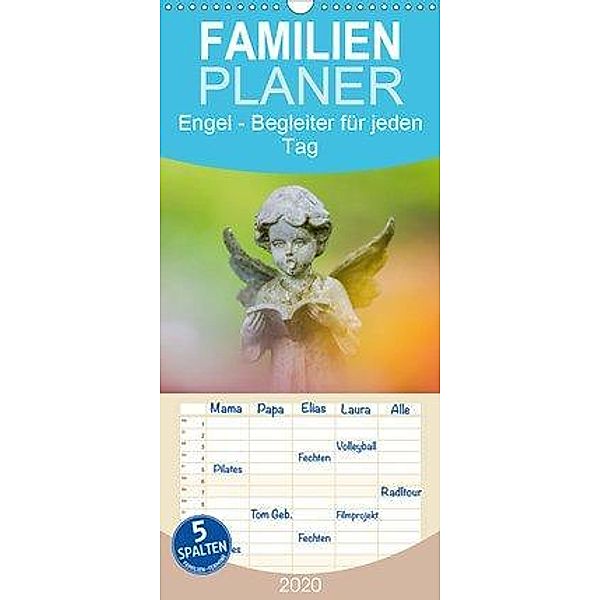 Engel - Begleiter für jeden Tag - Familienplaner hoch (Wandkalender 2020 , 21 cm x 45 cm, hoch), Verena Scholze