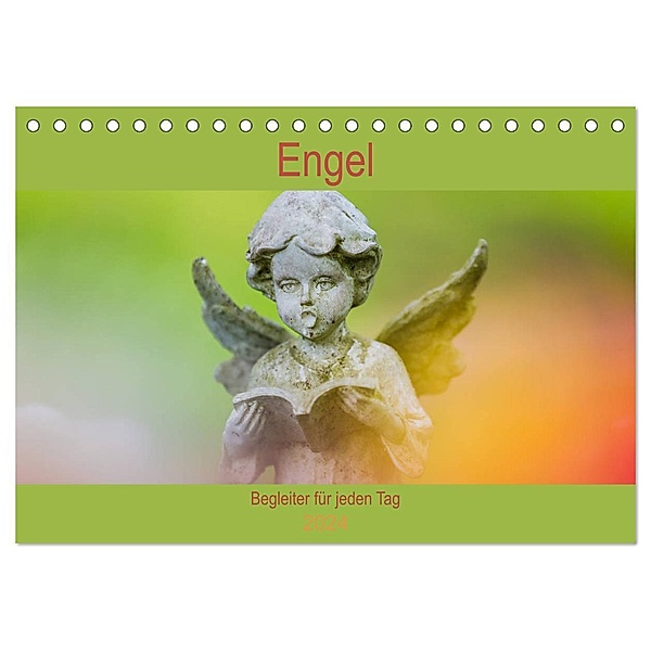 Engel - Begleiter für jeden Tag (Tischkalender 2024 DIN A5 quer), CALVENDO Monatskalender, Fotodesign Verena Scholze