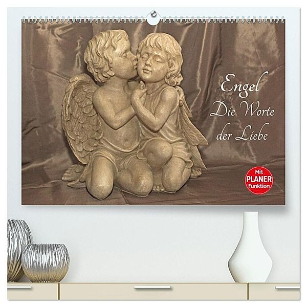 Engel - Die Worte der Liebe (hochwertiger Premium Wandkalender 2025 DIN A2 quer), Kunstdruck in Hochglanz, Calvendo, Andrea Potratz