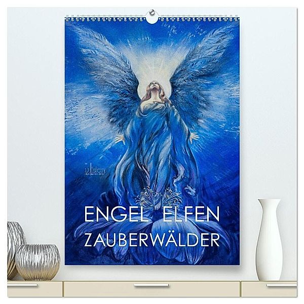 Engel Elfen Zauberwälder (hochwertiger Premium Wandkalender 2024 DIN A2 hoch), Kunstdruck in Hochglanz, Ulrich Allgaier - www.ullision.com
