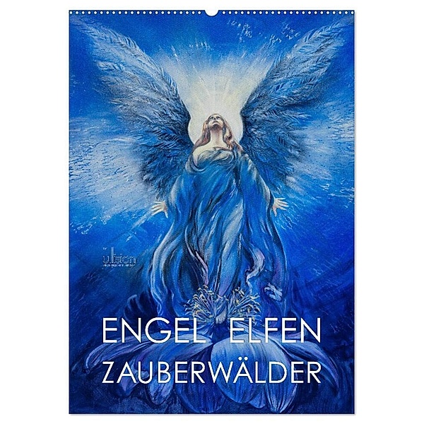 Engel Elfen Zauberwälder (Wandkalender 2024 DIN A2 hoch), CALVENDO Monatskalender, Ulrich Allgaier - www.ullision.com