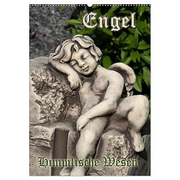 Engel - Himmlische Wesen (Wandkalender 2024 DIN A2 hoch), CALVENDO Monatskalender, Antje Lindert-Rottke