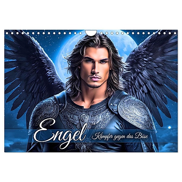 Engel - Kämpfer gegen das Böse (Wandkalender 2024 DIN A4 quer), CALVENDO Monatskalender, Calvendo, Renate Utz