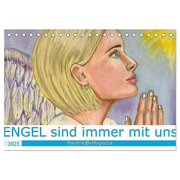 Engel sind immer mit uns (Tischkalender 2025 DIN A5 quer), CALVENDO Monatskalender, Calvendo, Natalia Khrapak
