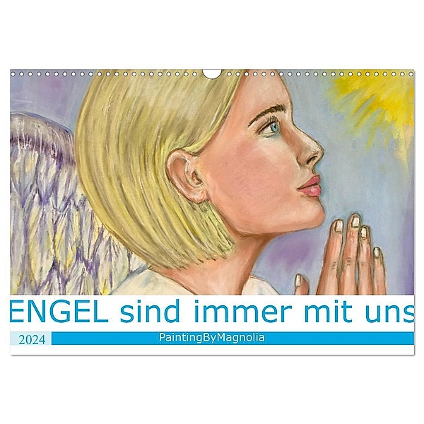 Engel sind immer mit uns (Wandkalender 2024 DIN A3 quer), CALVENDO Monatskalender, Natalia Khrapak