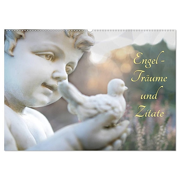 Engel - Träume und Zitate (Wandkalender 2024 DIN A2 quer), CALVENDO Monatskalender, Tanja Riedel