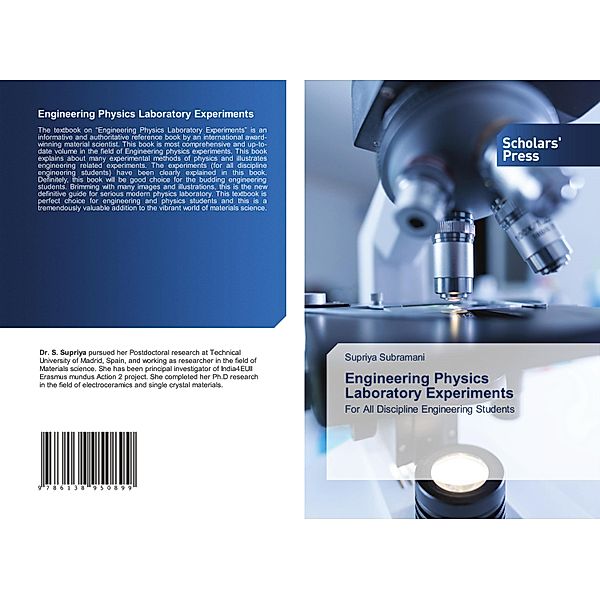 Engineering Physics Laboratory Experiments, Supriya Subramani