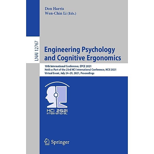 Engineering Psychology and Cognitive Ergonomics / Lecture Notes in Computer Science Bd.12767