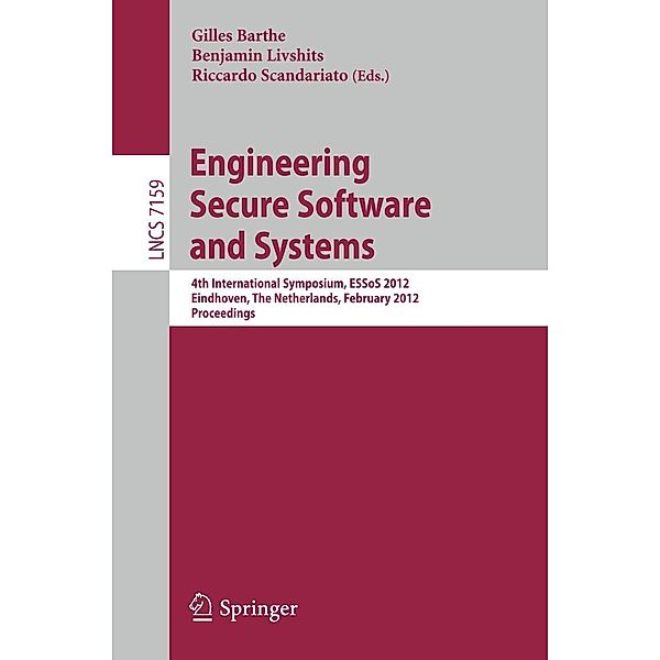 Engineering Secure Software and Systems