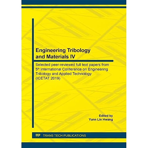 Engineering Tribology and Materials IV