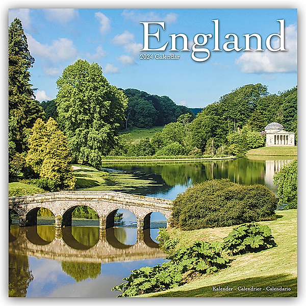 England 2024 - 16-Monatskalender, Avonside Publishing Ltd