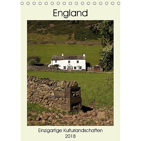 England - Einzigartige Kulturlandschaften (Tischkalender 2018 DIN A5 hoch) Dieser erfolgreiche Kalender wurde dieses Jah, Christian Hallweger