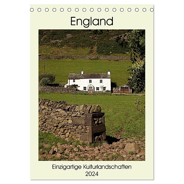 England - Einzigartige Kulturlandschaften (Tischkalender 2024 DIN A5 hoch), CALVENDO Monatskalender, Christian Hallweger