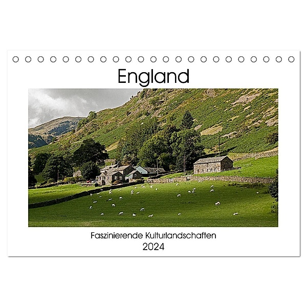 England - Faszinierende Kulturlandschaften (Tischkalender 2024 DIN A5 quer), CALVENDO Monatskalender, Christian Hallweger