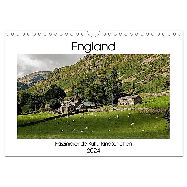 England - Faszinierende Kulturlandschaften (Wandkalender 2024 DIN A4 quer), CALVENDO Monatskalender, Christian Hallweger