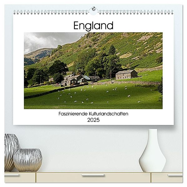 England - Faszinierende Kulturlandschaften (hochwertiger Premium Wandkalender 2025 DIN A2 quer), Kunstdruck in Hochglanz, Calvendo, Christian Hallweger