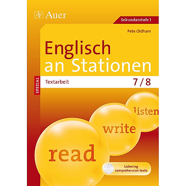 Englisch an Stationen spezial Textarbeit 7-8, m. 1 CD-ROM, Peter Oldham