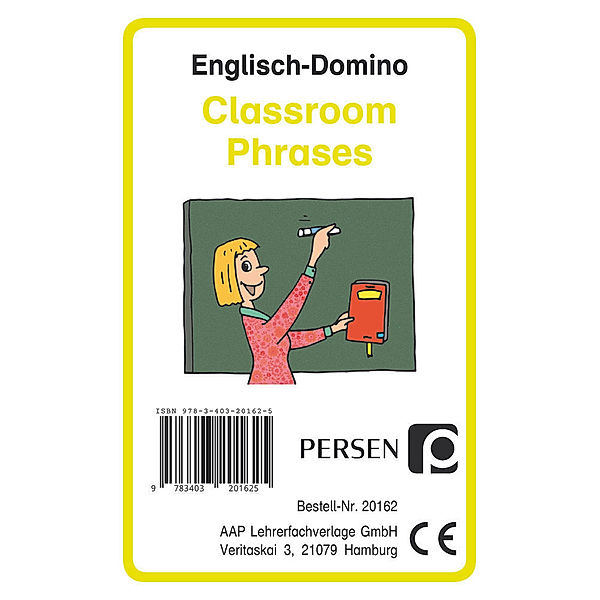 Persen Verlag in der AAP Lehrerwelt Englisch-Domino: Classroom Phrases (Kartenspiel), Josephine Finkenstein
