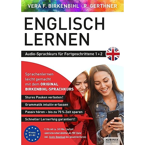 Englisch lernen Audio-Sprachkurs für Fortgeschrittene 1+2, 5 Audio-CD, Vera F. Birkenbihl, Rainer Gerthner