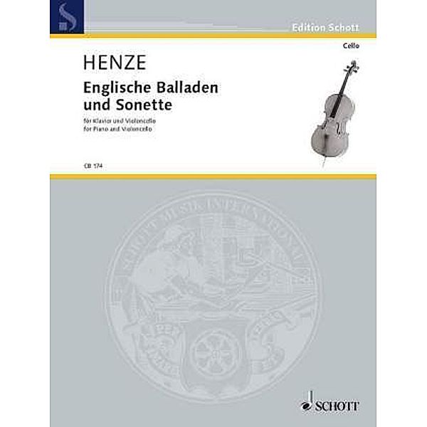 Englische Balladen und Sonette, Klavier und Violoncello, Englische Balladen und Sonette