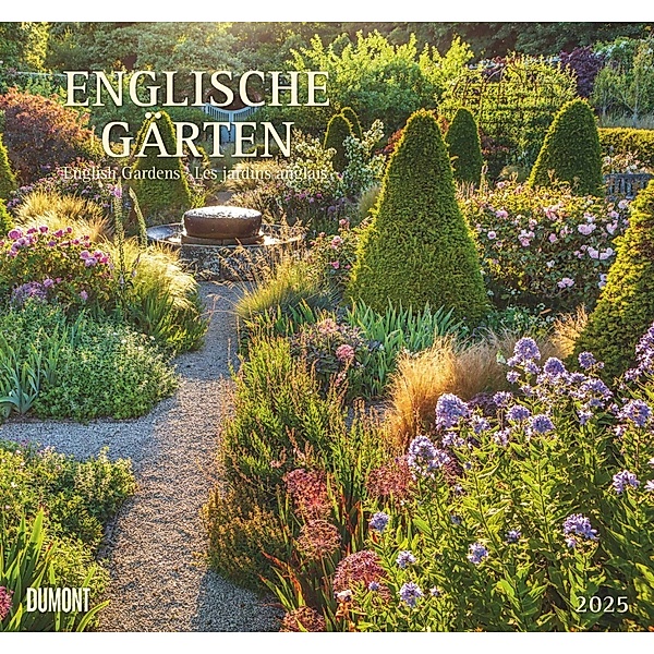 Englische Gärten 2025 - DUMONT Garten-Kalender - mit allen wichtigen Feiertagen - Format 38,0 x 35,5 cm