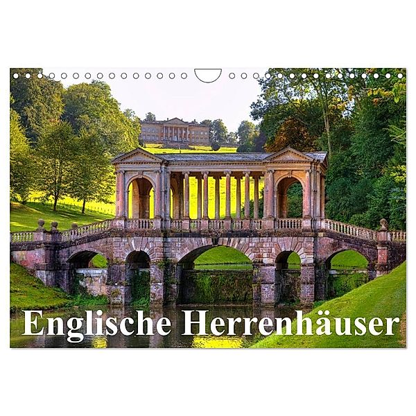 Englische Herrenhäuser (Wandkalender 2024 DIN A4 quer), CALVENDO Monatskalender, Joana Kruse