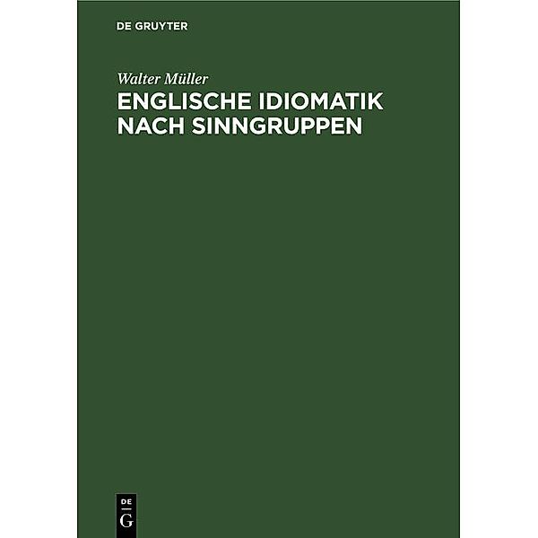 Englische Idiomatik nach Sinngruppen