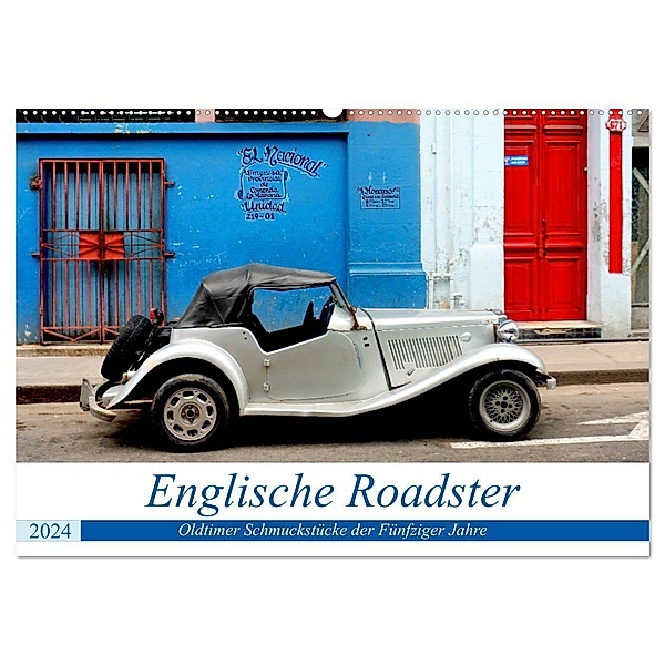 Englische Roadster - Oldtimer Schmuckstücke der Fünfziger Jahre (Wandkalender 2024 DIN A2 quer), CALVENDO Monatskalender, Henning von Löwis of Menar