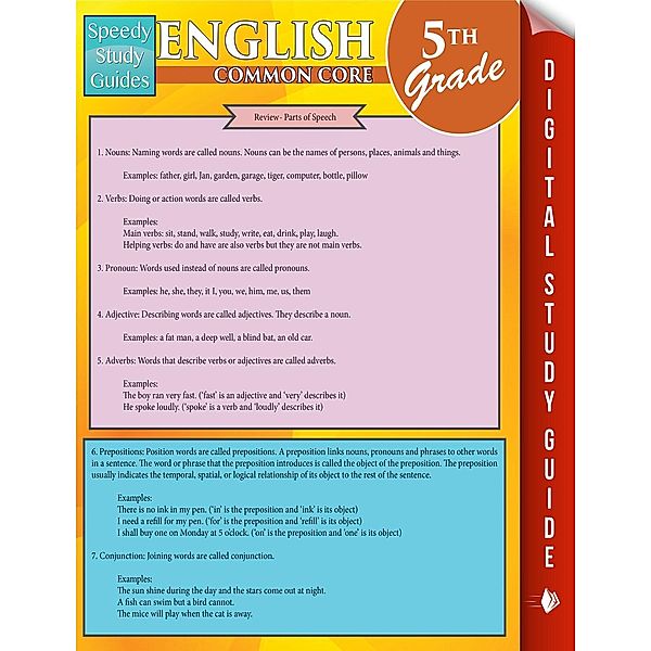 English Common Core 5Th Grade (Speedy Study Guides) / Dot EDU, Speedy Publishing