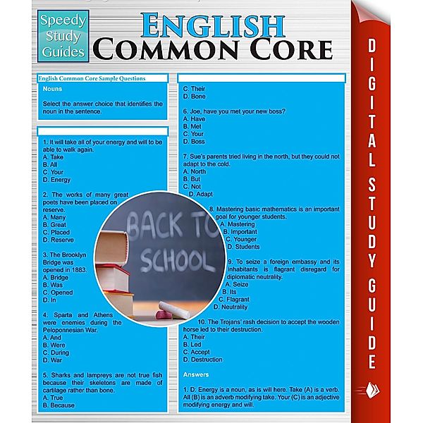 English Common Core (Speedy Study Guides) / Student Companion Edition, Speedy Publishing