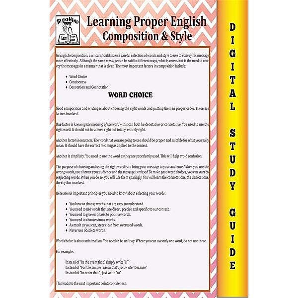 English Composition ( Blokehead Easy Study Guide), The Blokehead