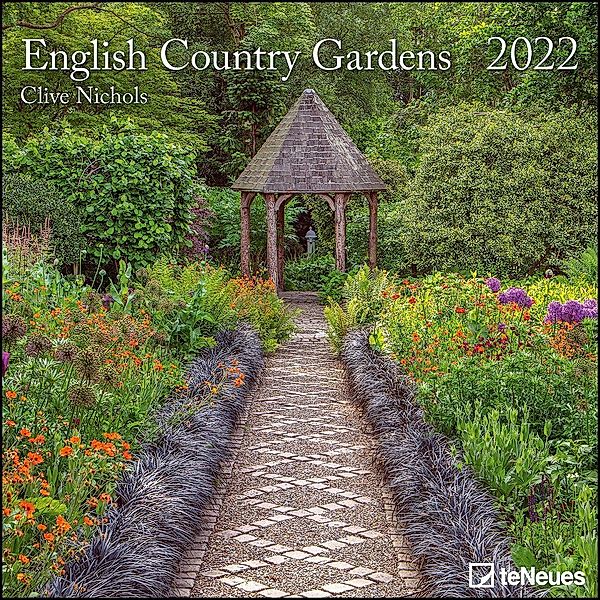 English Country Gardens 2022 - Wand-Kalender - Broschüren-Kalender - 30x30 - 30x60 geöffnet - Garten