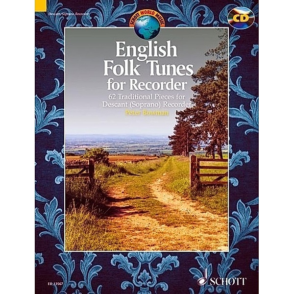 English Folk Tunes for Recorder, m. Audio-CD, Peter Bowman