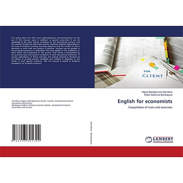 English for economists, Nigina Zakirdjanovna Xamidova, Dilbar Xafizovna Barakayeva