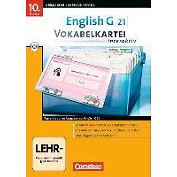 English G 21 (Lernsoftware): English G 21 - Vokabelkarteien interaktiv - Lernsoftware zu allen Ausgaben - Abschlussband 6: 10. Schuljahr - 6-jährige