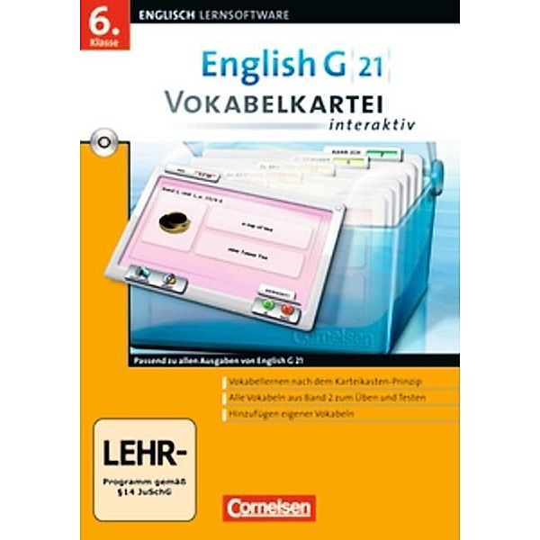 English G 21 - Vokabelkarteien interaktiv - Lernsoftware zu allen Ausgaben - Band 2: 6. Schuljahr