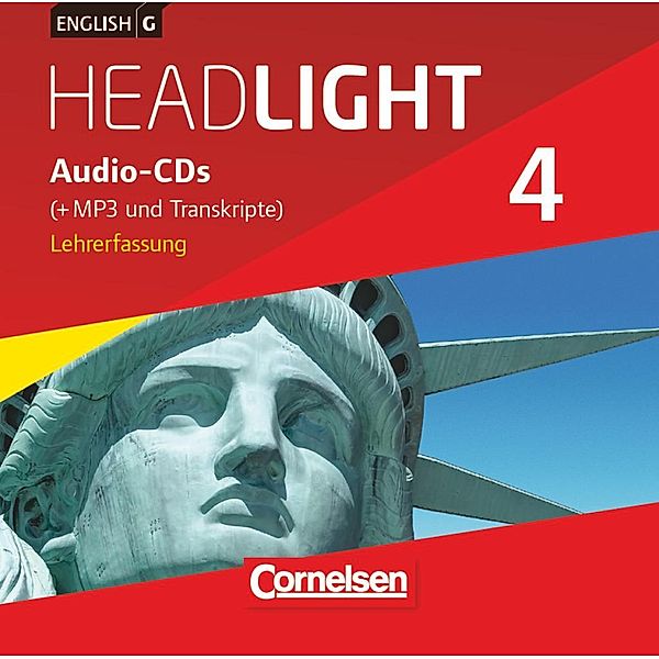 English G Headlight - Allgemeine Ausgabe - Band 4: 8. Schuljahr, Audio-CDs (Vollfassung) - Audio-Dateien auch als MP3