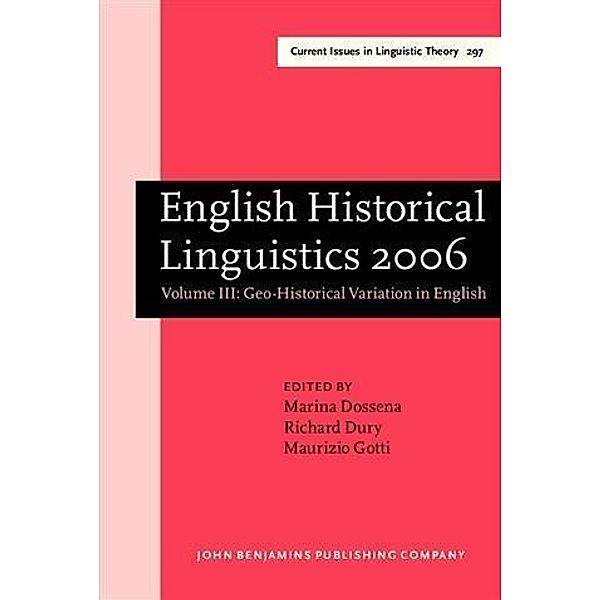 English Historical Linguistics 2006