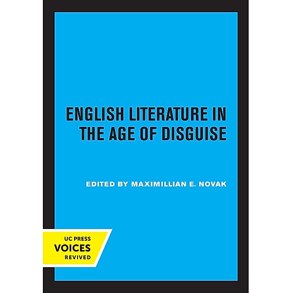 English Literature in the Age of Disguise / Clark Library Professorship, UCLA