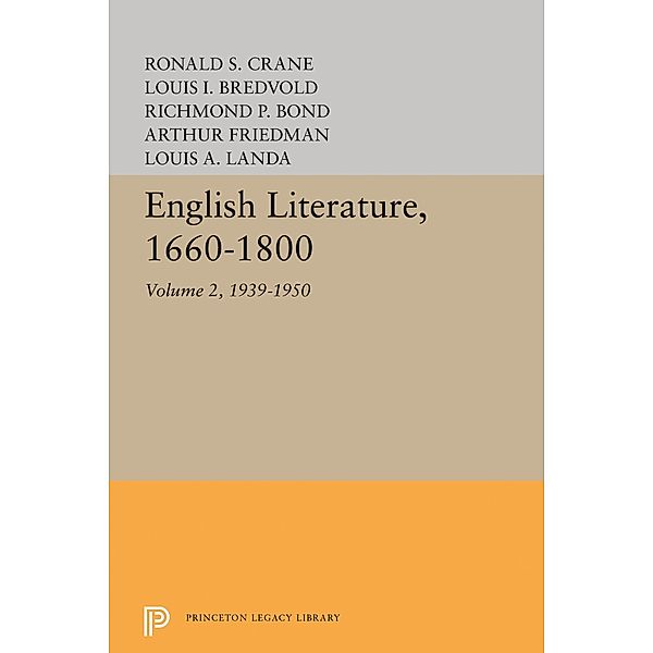 English Literature, Volume 2 / Princeton Legacy Library Bd.2180, Louis A. Landa