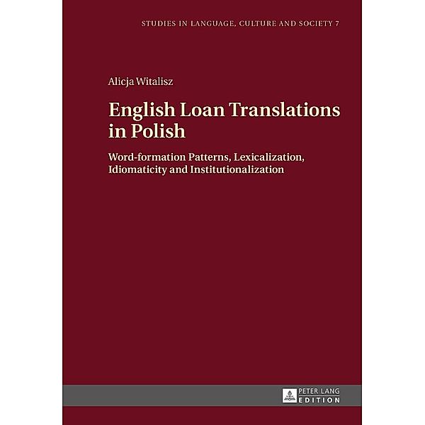 English Loan Translations in Polish, Witalisz Alicja Witalisz